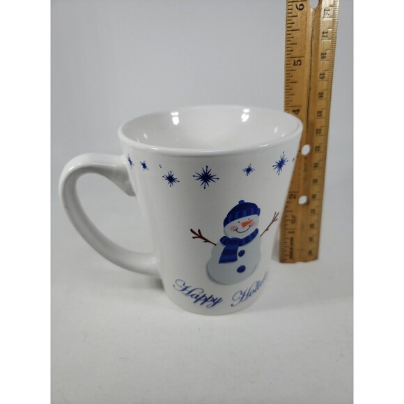Snowman Happy Holidays Winter Snow Coffee Cocoa Mug Pacific Island Creations - Picture 10 of 10